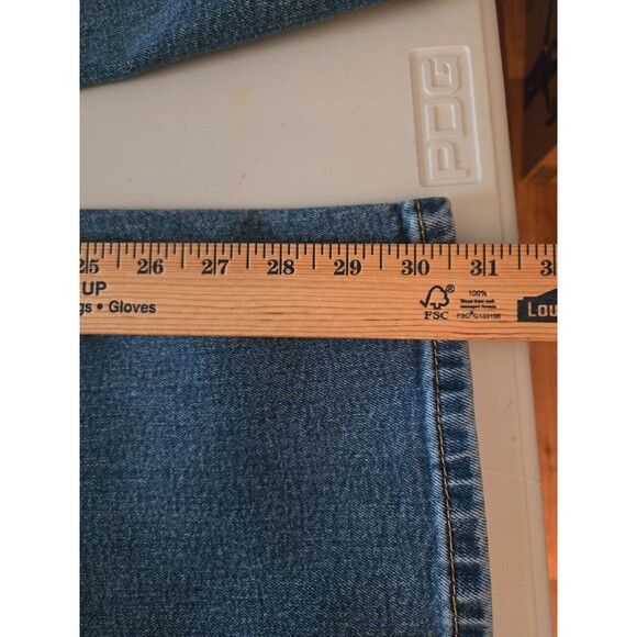 Levis 541 Straight Leg Jeans Sz 42x32 Light Wash Blue Denim - Picture 8 of 10
